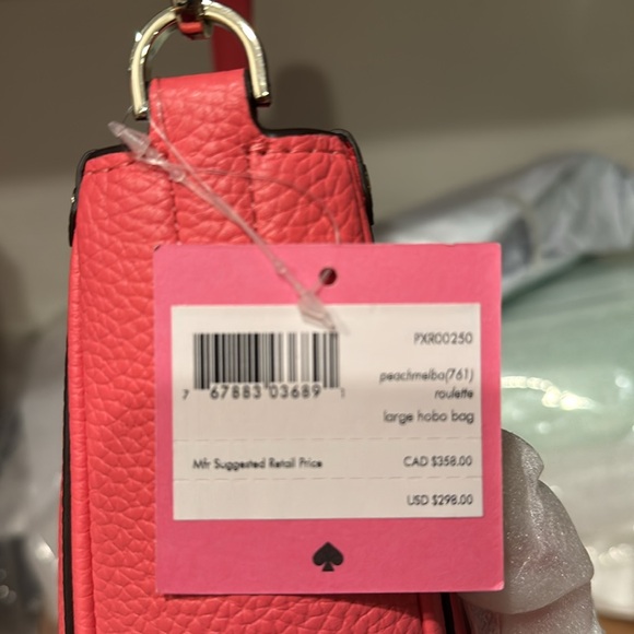 NWT KATE SPADE Roulette Large Hobo Bag Leather Purse crossbody - Picture 9 of 11